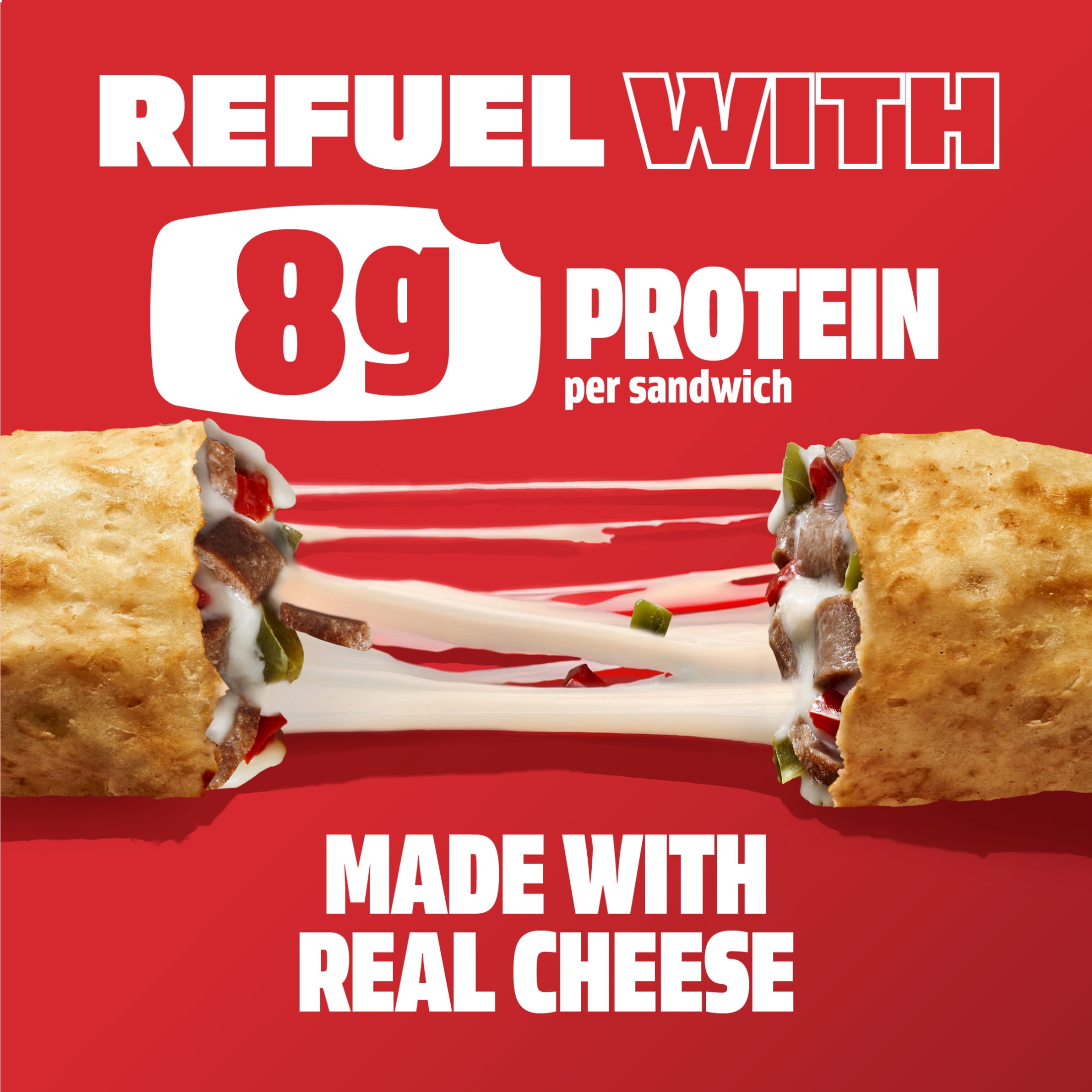 Hot Pockets Frozen Snacks Philly Steak and Cheese Seasoned Crust Sandwich, 54 oz, 12 Pack (Frozen)