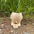 thumbnail image 6 of BAETEUY Smiling Face Planter Pot, Resin Cartoon Head, Flowerpot, Indoor, Outdoor, Cactus, Succulent, Plants, Container, Home, Balcony, Garden, Decoration, 6 of 7