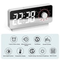 thumbnail image 4 of LCXmlly Hat Storage Hook Colorful Light Dual Alarm Clock Adjust Brightness Display Mirror Sunrise Wakeup Light Ambient Home Use, 4 of 6