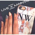 thumbnail image 3 of Personalised White x Rose Gold Marble Initials iPhone XR Case,iPhone 16, 3 of 5