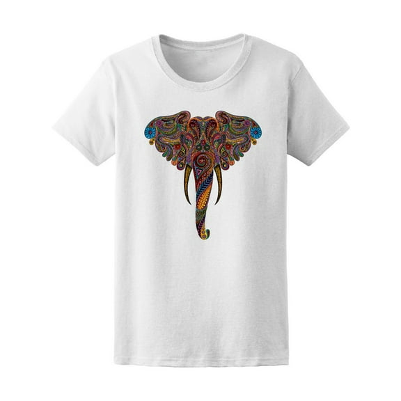 Colorful Tribal Elephant Tee Men's - Men T-Shirt, 3XL
