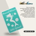 thumbnail image 3 of Mermaids Welcome Shells Optional Funny Metal Wall Art Sign Beach Home Decor Tiki, 3 of 8