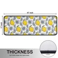 thumbnail image 5 of Kitchen Rugs Sets Of 2,Yellow Lemon Fruit Slices White Pattern Anti Fatigue Kitchen Mat Rugs Non Slip Washable,Decorative Kitchen Floor Mats for Kitchen,Sink,Laundry,17"x47"+17"x47", 5 of 5