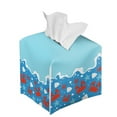 thumbnail image 6 of ZUXONGSY Wave Crabs Square Tissue Box Covers PU Leather Tissue Cube Box Cover Customized Printed Tissue Cover Stylish Tissue Box Cover for Children Birthday Gifts, 6 of 7