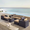 thumbnail image 2 of Crosley Furniture Ensemble de Canapé Patio 7 Pièces en Métal Biscayne en Marron/mocha, 2 of 9