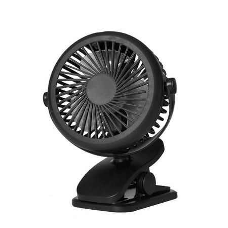 

360 Adjustable Rechargeable Clip on Fan Desk Personal USB Fan 3 Speed for Baby Stroller Car SUV Home Outdoor Office