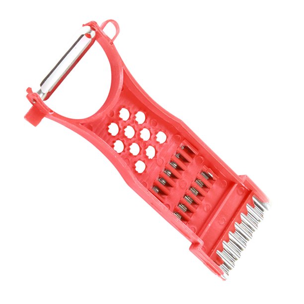 Bewildely Rallador de frutas y verduras, mango de plástico portátil, pelador antideslizante lavable reutilizable de mano, rebanador de rábano Herramientas y accesorios para hornear
