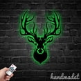 thumbnail image 4 of Handmadetneonsign Deer Head Metal Wall Art, Deer Metal Sign Wall Decor, Deer Metal Wall Decor, 4 of 5
