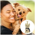 thumbnail image 5 of Collar Royal Yorkie Dije y Cadena High Monaco Dorado/Negro, 5 of 5