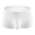 thumbnail image 1 of 4 Pack Men's Underwear Boxer Briefs Cotton Breathable Solid Color Bottoms Panties, 1 of 5