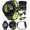 Black/Amp Yellow +BLK EarBuds, variant on Garmin Forerunner 170 Music GPS Running Smartwatch, Advanced Training Metrics and Recovery Insights Plus Music Storage, Whitestone with Whitestone/Cloud Blue Band with Wearable4U PowerBank Bundle