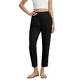 thumbnail image 6 of ClodeEU Women's Stretch 7/8 Yoga Pants,Comfortable Athletic Ankle Length Pants for Work Black,Womens Plus XXL, 6 of 6
