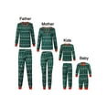 thumbnail image 1 of Matching Family Pajamas Sets Christmas Tree Snowflake Printed Long Sleeve Tops Green Xmas Loungewear, 1 of 7