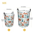 thumbnail image 2 of Lsque Cute Tableware pattern Laundry Hamper Basket, Tall Woven Rope Hamper Basket for Clothes, Lightweight Storage Basket, Collapsible Waterproof-Medium, 2 of 8