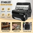 thumbnail image 6 of Accordion, 37 Keys 96 Bass Professional Accordion for Beginners and Advanced Players with Backpack and Strap, 6 of 7