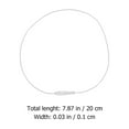 thumbnail image 4 of Miangastore Label Tags With String Christmas Ornaments Hangers Silver 200Pcs 7.9in, 4 of 9