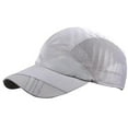 thumbnail image 1 of Wisewang Men Hat Clothing Accessory Sunshade Adjustable Outdoor Summer Quick Drying Mesh Baseball Caps Birthday Gift Light grey 1Set, 1 of 6
