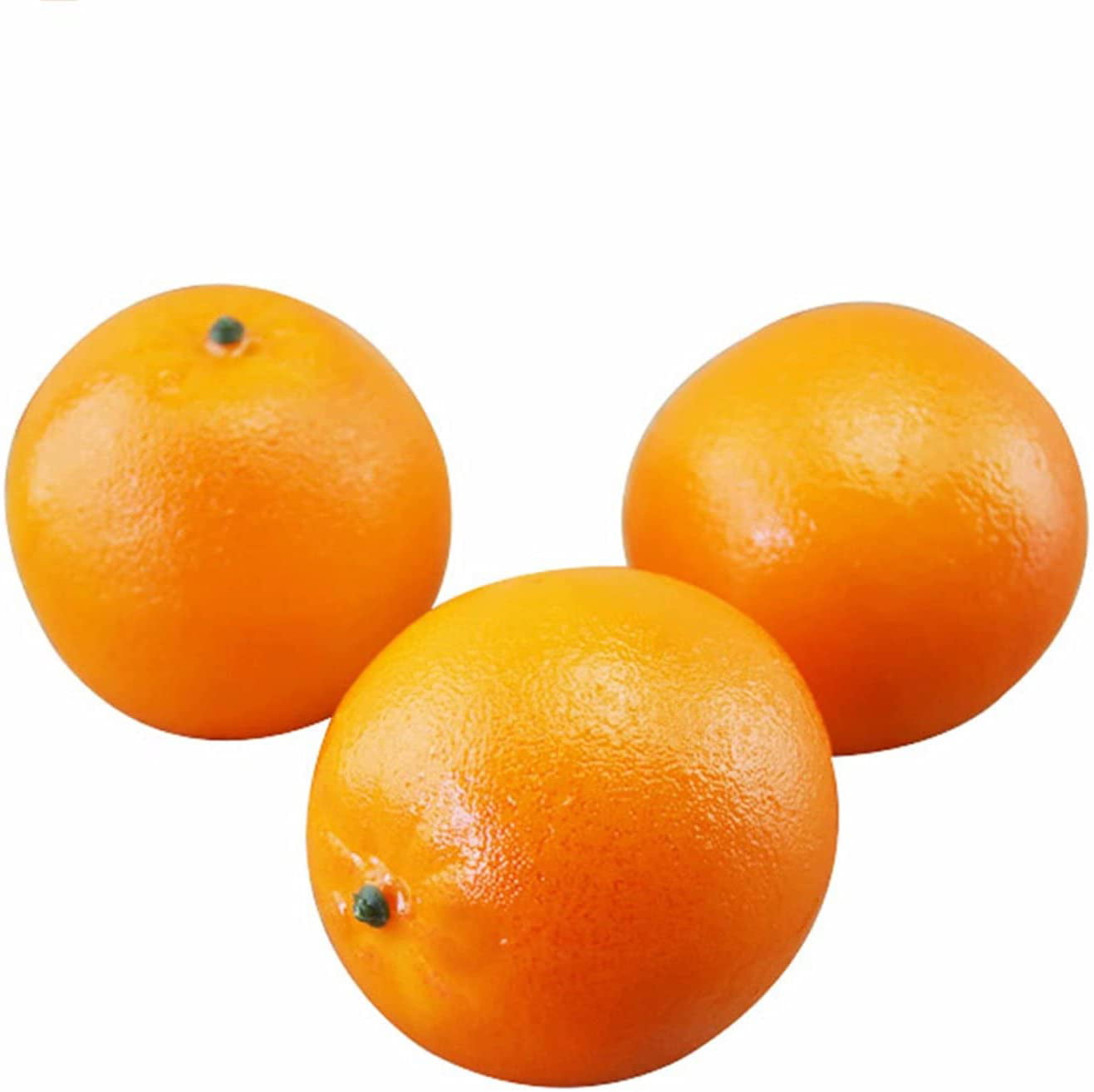 Artificial Orange Large Round Plastic Decorative Fruit Oranges Citrus Fake 