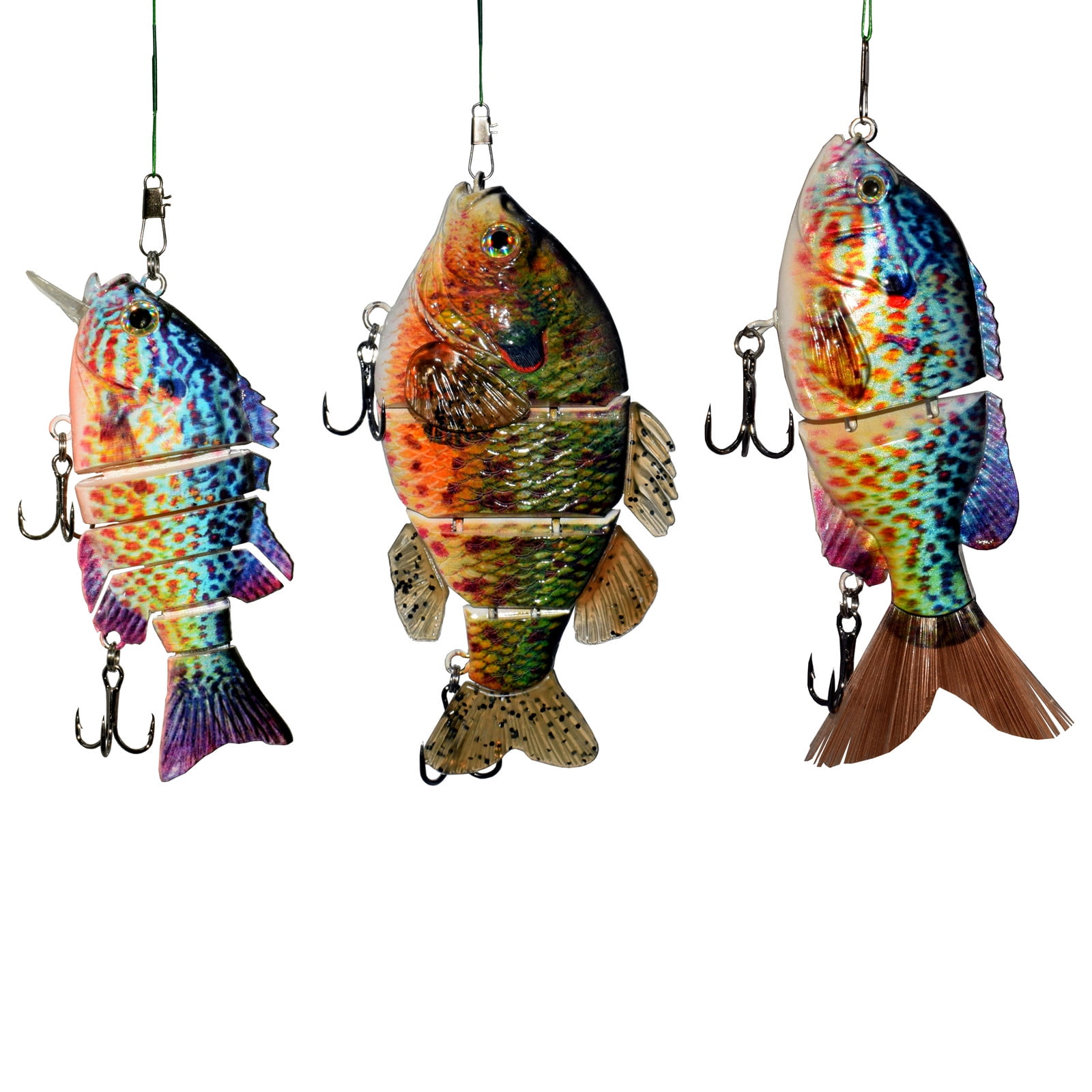 Fishing Lure Bait Swimbait Crankbait for Muskie Pike Bass Trout Catfish Fishhook Fishing Tackle Lifelike Sunfish Fish