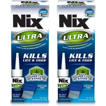 Nix Ultra 2-in-1 Lice Treatment 3.4 oz (Pack of 2)
