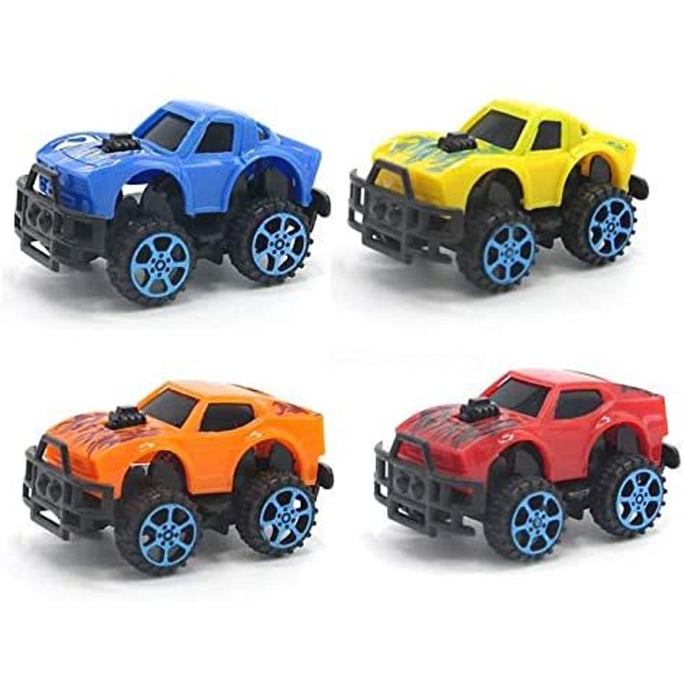 Mini Pull Back Monster Truck Toy Set Assorted Pack of 12 Friction