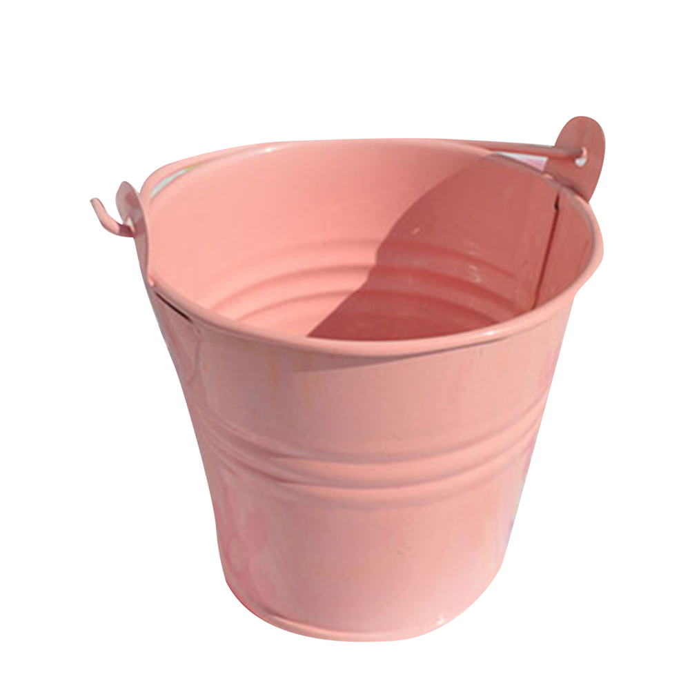 Metal Vases Farmhouse French Bucket Flower Vases Country Flower Vase