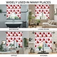 thumbnail image 3 of Red Roses Swag Valances for Windows, Kitchen Window Curtains Over Sink, Valentine's Day Flowers Love Stripes Pink Window Treatment Curtains for Living Room/Bedroom Curtains 2 Panel Sets 36"x45", 3 of 8