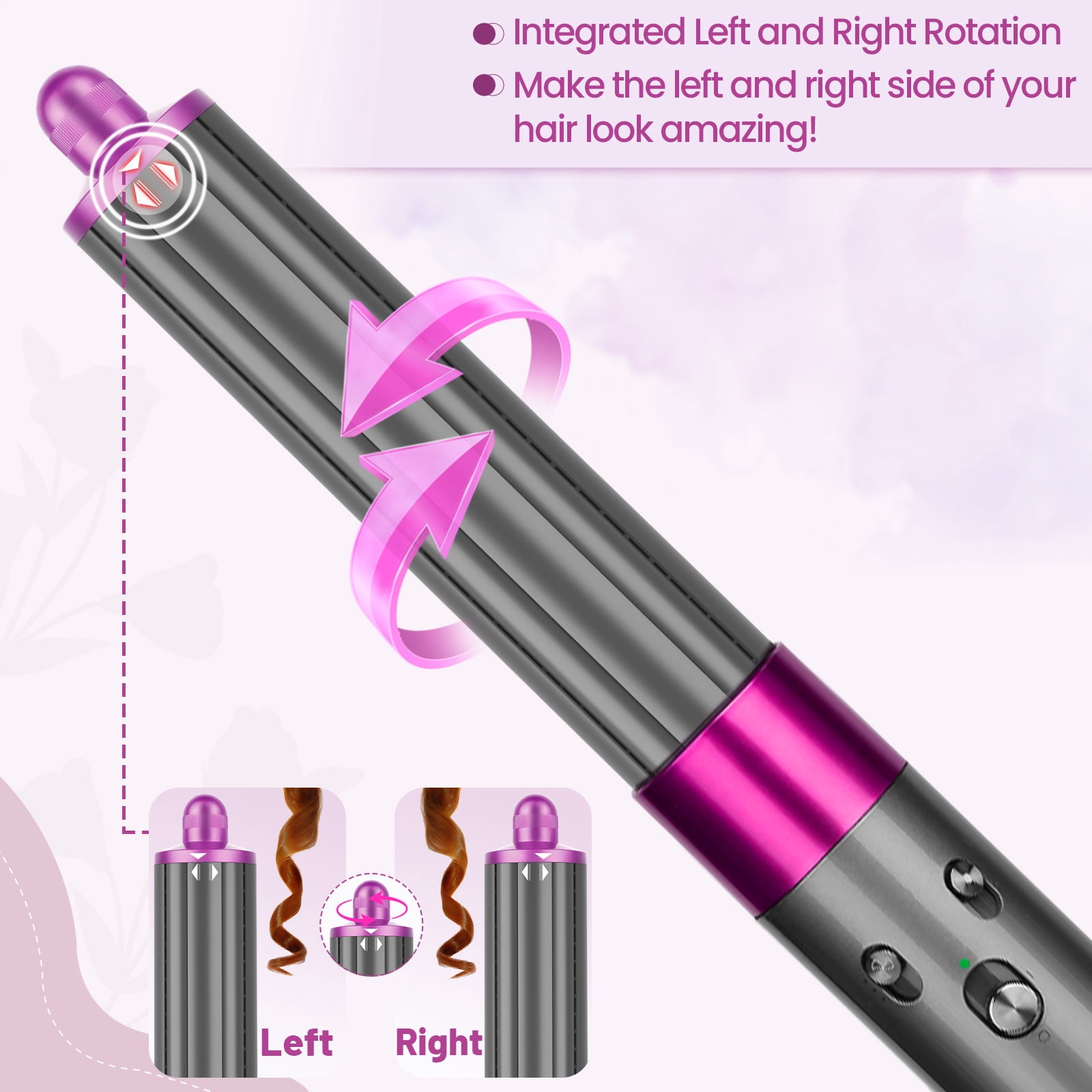 AFDD 40MM/1.6 Inch Long Hair Curling Barrels compatible with Dyson Airwrap Styler Self-Curling Accessories