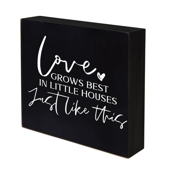 Inspiring Modern Framed Shadow Box 10x10 Love Grows Best