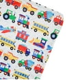 thumbnail image 7 of Wildkin Kids Plush Velour Throw Blanket for Girls and Boys (Trains Planes & Trucks Blue), 7 of 7