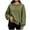 Army Green, variant on Women Long Sleeve Sweatshirt Crewneck High Low Hem Side Split Top Fall Casual Fashion Loose Workout Shirts S-XXL
