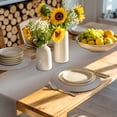 thumbnail image 4 of Brown Gray Ombre Round 13 Inch Placemats Set of 8, Modern Gradient Abstract Art HeatResistant Non Slip Place Mats for Dining Table, Wipeable Braided Kitchen Table Mats for Housewarming, 4 of 9