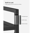 thumbnail image 3 of 4-Tier Metal Storage Rack, Shelving Unit with X Side Frames, Dense Mesh, 12.6 x 23.6 x 44.3 Inches, for Entryway, Kitchen, Living Room, Bathroom, Industrial Style, Ink Black UBSC164B01, 3 of 11