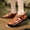 Brown, variant on Daolelai Cowhide Stitching Outdoor Men's Beach Sandals
