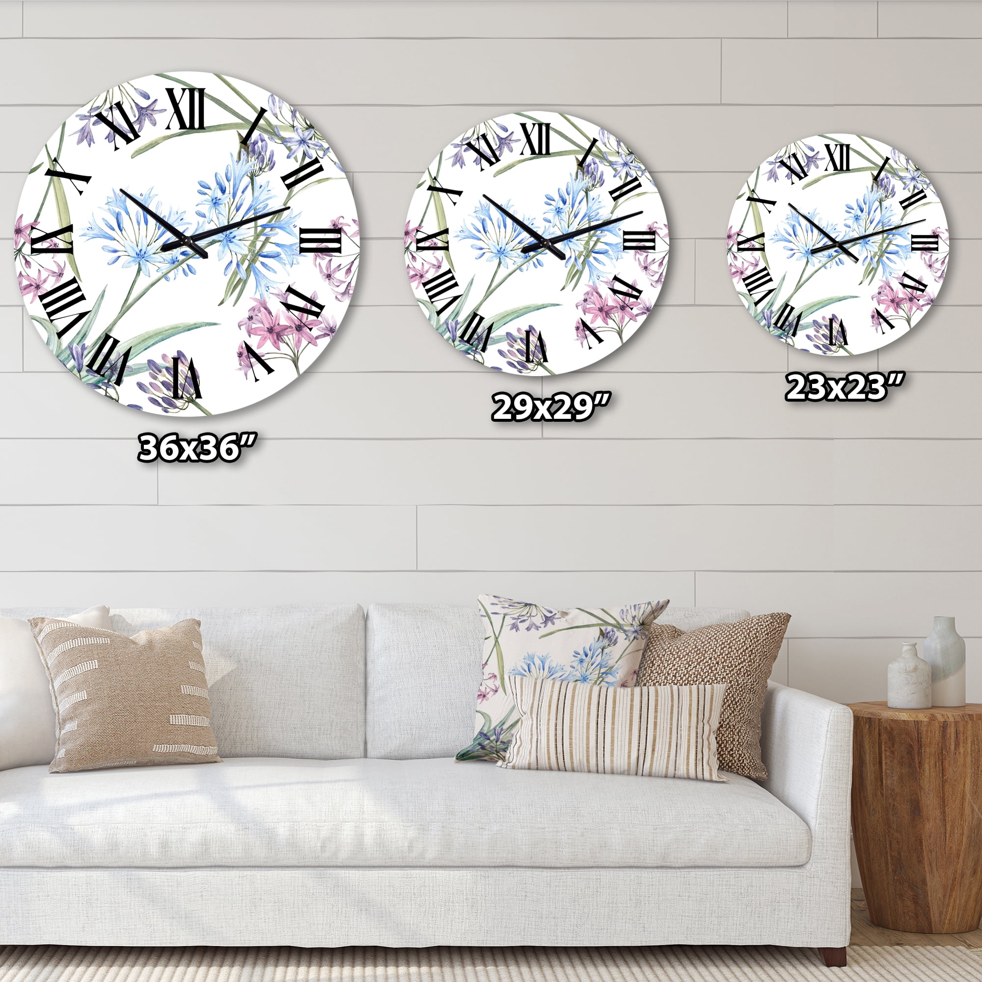 Designart 1 in Quartz Traditional Wall Clock