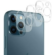 [3-Pack] For Rear Camera Lens of iPhone 12 Pro Max Tempered Glass Screen Protector, 9H, Anti-Scratch, Anti-Bubble, Anti-Fingerprint By NoCaze {Compatible for iPhone 12 Pro Max}