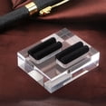 thumbnail image 3 of KAKOWELY Double Slots Acrylic Ring Display Stand Square Jewelry Display Organizer Practical Storage Rack for Home Showcase Jewelry Shop (Transparent),2.17"X1.77"X0.79", 3 of 5