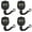 black 4PCS, variant on Electronic Digital Sport StopwatchTimer, Lightweight Large Display with Date and Alarm Function, DigitalStopwatch Timer Suitable for SportsCoaches Fitness Coaches and Referees 1/2/3/4/6PCS