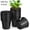 Black,100pcs, variant on Manss Plastic Plants Nursery Pots,4 Inch 200 Pcs Seed Starting Pots,Plastic Plant Pots with Drainage Holes,Seedling Flower Plant Container for Transplanting,Cuttings,Seedlings(Black)