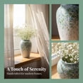 thumbnail image 5 of Unique Bargains Modern Flower Vase Matte Ribbed Opening Decorative Blue-Green, 5 of 5
