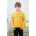 thumbnail image 3 of Chaqueta vaquera Cromoncent Casual Snap Down para niños y niñas, 3 of 7