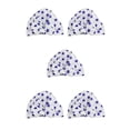 thumbnail image 1 of Moyic Gorros de baño para el cabello con estampado de flores, cubierta de lazo elástico impermeable, turbante de baño, sombrero corto Type2 NO2, 1 of 6