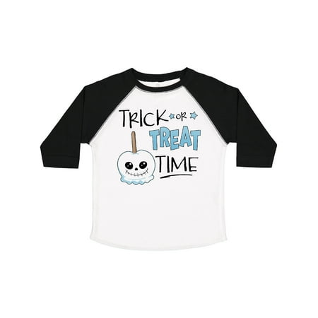 

Inktastic Halloween Trick or Treat Time Skull Faced Candy Apple Gift Toddler Boy or Toddler Girl T-Shirt