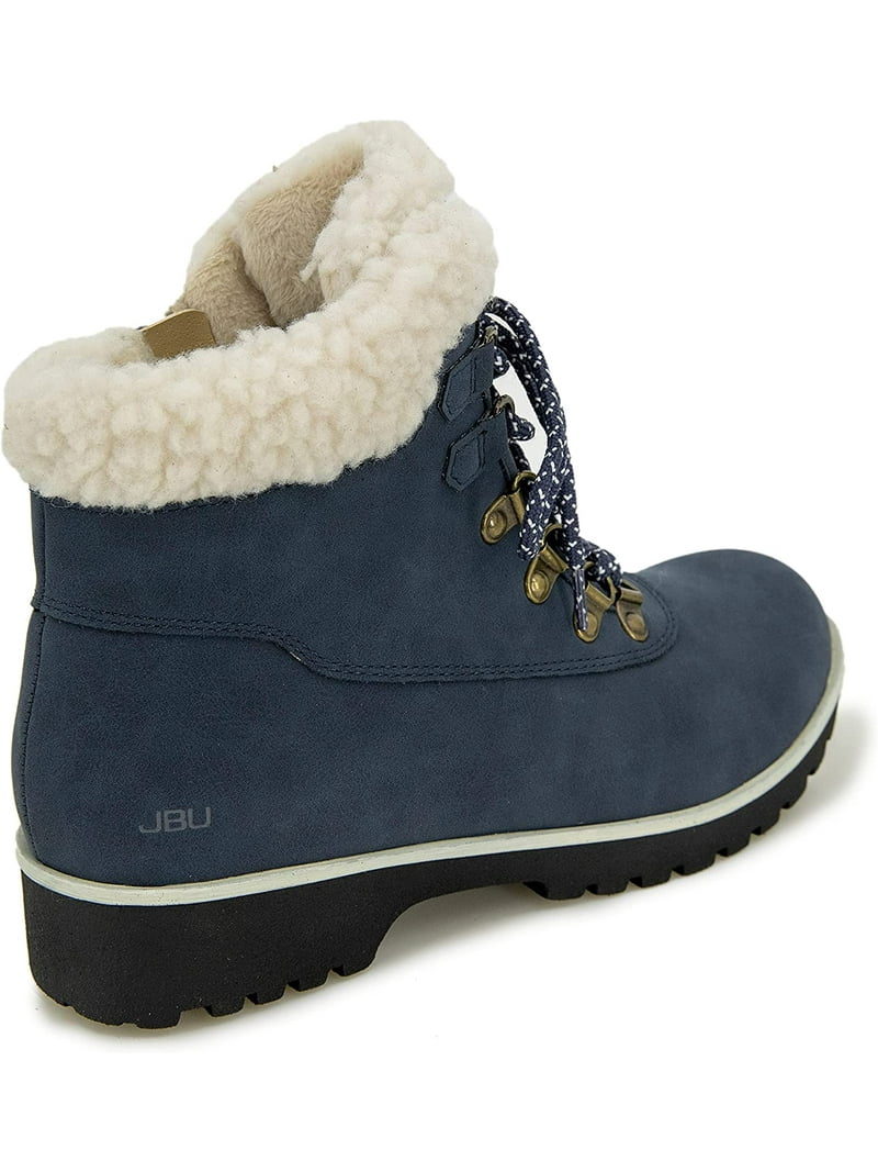 JBU by Jambu Womens Blue Creek Water Resistant Faux Fur Ankle