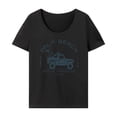 thumbnail image 1 of Camiseta de manga corta para mujer, camiseta informal para ir de compras, viajes S Yuyangstore camiseta de mujer, 1 of 8