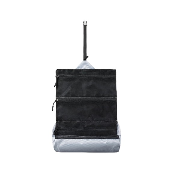 Space Saving Foldable Wash Bag For Travel Gear Organizers Water Resistant Fabric Separate Pockets Home Use Essential