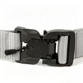 thumbnail image 4 of Belts for Men Quick Release Buckle Tactical Canvas Thick Wear Resistant Nylon Adjustable Climbing Work Strap Dark Gray 130cm, 4 of 6
