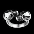 thumbnail image 4 of EOEMY Stainless Steel Antique Gothic Biker Tribal Ring Black Men'S Unisex Skull B178-9, 4 of 9