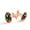 Color 1, variant on Men's Classic Stainless Steel, Flower Guitar Stripe Pattern Cufflinks Business Wedding Shirts, Rose Gold