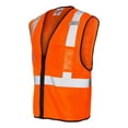 thumbnail image 3 of Kishigo - Single Pocket Zipper Mesh Class 2 Vest - 1519-1520 - Orange - Size: 2/3XL, 3 of 4
